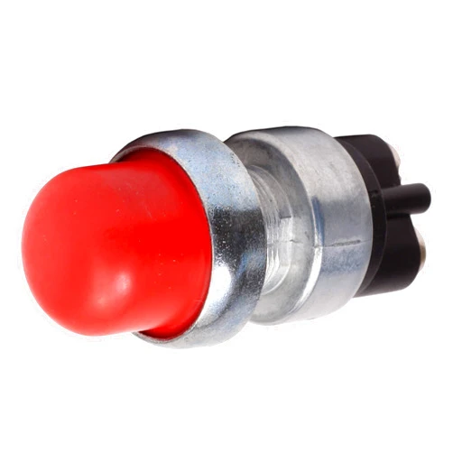 Fastronix Solutions Fastronix Heavy Duty Push Button Momentary Start Switch Red Neoprene Cap