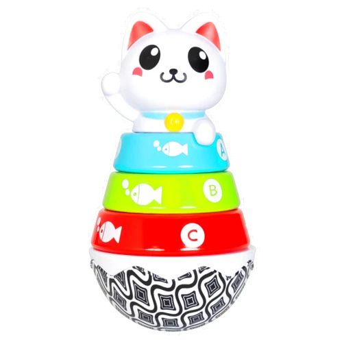 Smart Steps Stack-a-Cat 9 - 12 months STEM Baby Toy