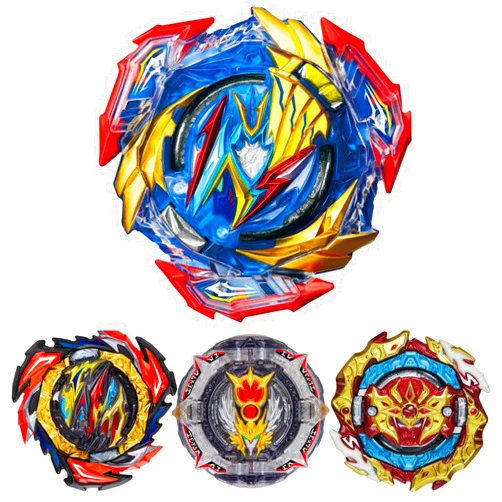 HaoKenai Ultimate Valkyrie B-193 4-Piece Battling Gyros Tops, Battle Burst Tops,Greatest Raphael Astral Spriggan Dangerous Belial Starter Set,Boys Christmas Birthday Party Idea Gift