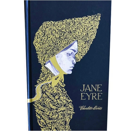 Charlotte Brontë Jane Eyre Hardcover | LitJoy Special Edition | Gold-Printed Cover with 6 Illustrated Pages