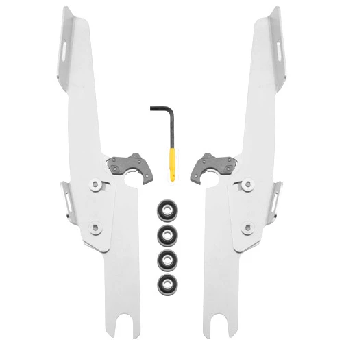 Memphis Shades Trigger-Lock Mount Kit for Fats/Slim Windshields and Batwing Fairing Polished MEK1913