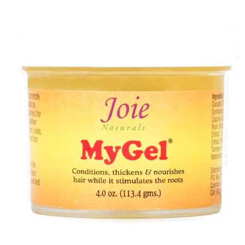 ILIOS Joie Naturals MyGel Hair Styling Gel - Moisturizing Formula with Plant Oils and Herbal Extracts – Curly Hair Gel for Twists, Braids and Locks, 4 OZ Packaging.