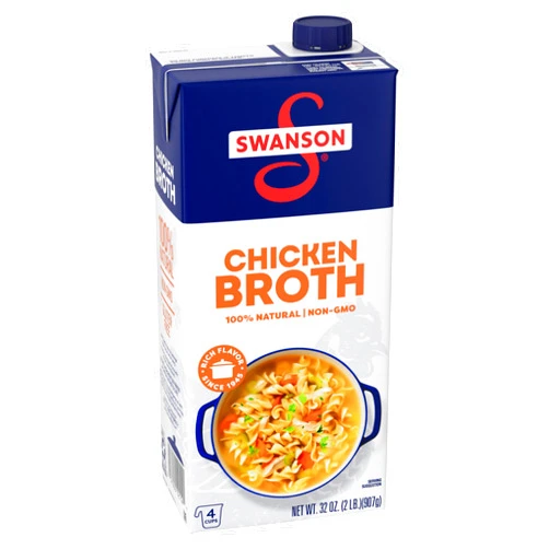 SWANSON S Swanson 100% Natural Chicken Broth, 32 oz Carton