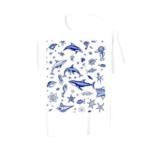 Vintage 90s Tattoo Sea Animal Ocean T t -shir Vintage 90s Tattoo Sea Animal Ocean T-Shirt