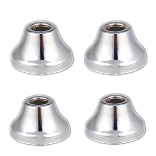 Meuey Lyot Stainless Steel Tapered Trim Cover Tapered Flange Cover Pipe Sleeve Cover Pipe Wall Cover Toilet Flange Cover For 1/2inch Copper Pipe PEX Tubing 4PCS