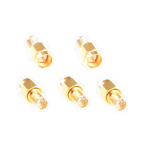 RFaha 5pcs SMA Male to RPSMA Female RF Coaxial Coax Adapter for WiFi Antenna(F95-5)