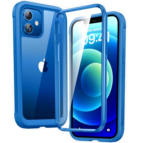 Diaclara Designed for iPhone 12 Mini Case, Full Body Rugged Case with Built-in Touch Sensitive Anti-Scratch Screen Protector, Soft TPU Bumper Case for iPhone 12 Mini 5.4