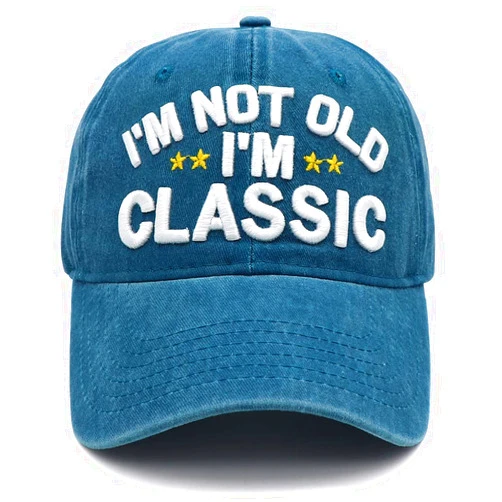 Xywlwoer Funny Retirement or Birthday Gifts Hats for Men Women,I'm Not Old Classic Baseball Cap Gag Gifts for Dad Grandpa Old Man
