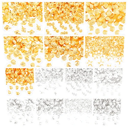 OLYCRAFT 2380pcs 7 Style Ocean Theme Resin Fillers Mini Seashells Nail Art Charms Small Seashell Resin Accessories Gold Alloy Resin Supplies Resin Filling Charms for Resin Jewelry Making Nail Arts