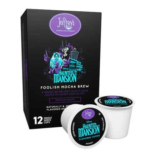 Joffrey's Coffee & Tea Company Joffrey’s Coffee – Disney Haunted Mansion Foolish Mocha Brew Single Serve Coffee Pods | Sweet Chocolate (12 Pack)