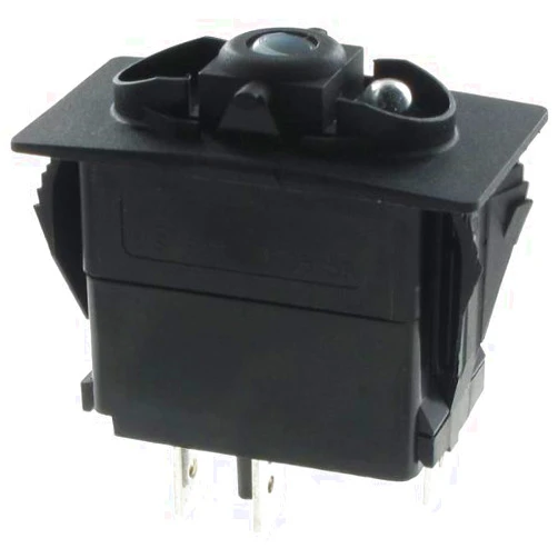 Carling Technologies V1D1B60B-00000-000 Switch, Rocker, Visi, SPST, ON-NONE-OFF, 20A (Nonreturnable) (5 pieces)