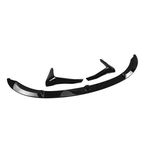 Dirksn Black Gloss Front Bumper Spoiler Lip Blade+Lower Side Air Vent Hood Cover Splitter Kit Compatible for BMW F80 M3 F83 F82 M4 2015-2020(Glossy Black)