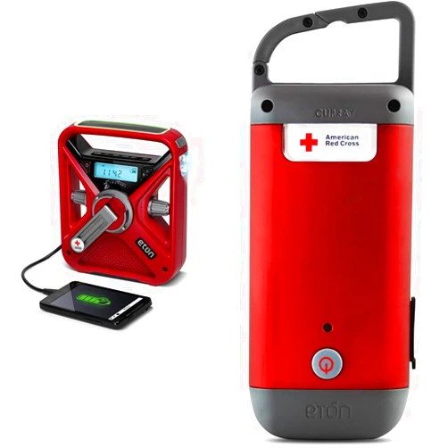 Eton Emergency Preparedness Bundle - American Red Cross Radio, Flashlight and Charger (FRX3+, Clipray)