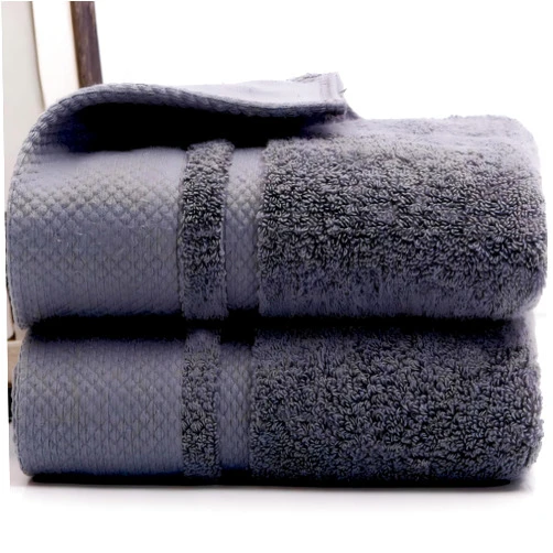 LayYun Bathroom Hand Towels, Set of 2, Ultra Soft and Highly Absorbent Face Towel, Durable Hand Towel for Everyday Use, Home, Camping, Gym (Grey, 14 x 30 Inch)