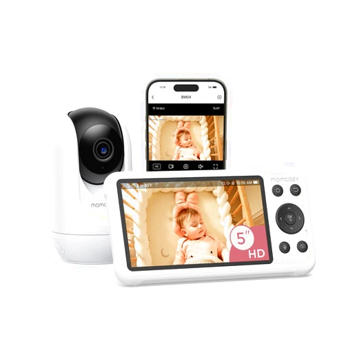 Momcozy Smart WiFi Baby Monitor with Camera and Audio, 5