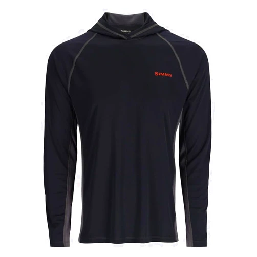 Simms Challenger Solar Hoody for Men - UPF 30+ Long Sleeve Fishing Sun Shirt with Hood, Breathable & Moisture-Wicking Fabric