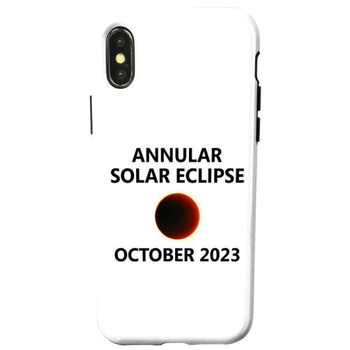 Oregon Utah Nevada Creations Co iPhone X/XS Annular Solar Eclipse 2023 October Oct 14 Texas New Mexico Case