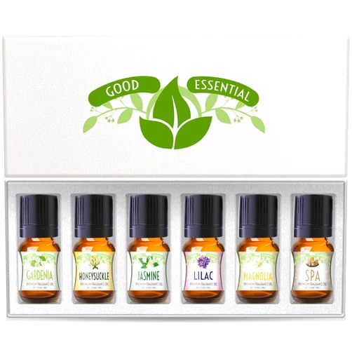 Good Essential Oil Set - Gardenia, Honeysuckle, Jasmine, Lilac, Magnolia, Spa Oil - Candles, Soaps, Perfume, Diffuser, Home Care, Aromatherapy 6-Pack - Floral Oils for Diffuser - Aromatherapy Oils