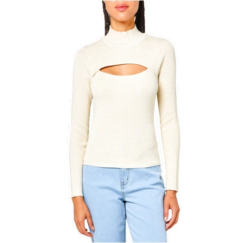 BCBGeneration Women's Long Sleeve Turtle Neck Pullover Sweater Top