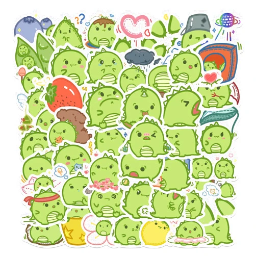 ILOCALE 100Pcs Dinosaur Stickers Cool Jurassic Dinosaurs Sticker Vinyl Waterproof Stickers for Teens Adults Decals for Loptop Water Bottles Skateboard Phone (Dinosaur)