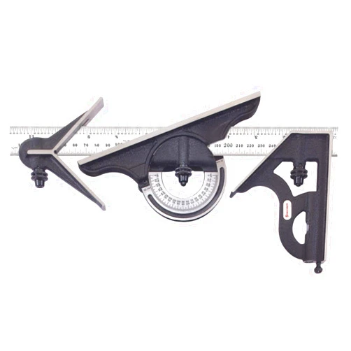 Starrett 435ME-300 300 and 11-3/4-inch Combination Set with Square, Center, Reversible Protractor Head and Blade