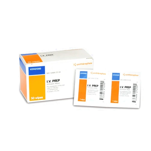 Smith & Nephew Smith+Nephew I.V. PREP Antiseptic Wipes 50 Count
