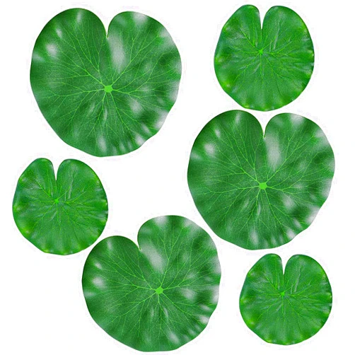 WhistenFla Floating Lily Pads for Ponds, 6Pcs Realistic Lily Pads Leaves Artificial Floating Foam Lotus Leaves Plastic Foam Water Lily Pads Foliage Pond Decor for Pond Pool Koi Fish Patio Aquarium