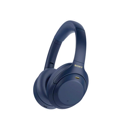 Sony WH-1000XM4 Wireless Premium Noise Canceling Overhead Headphones with Mic for Phone-Call and Alexa Voice Control, Midnight Blue WH1000XM4
