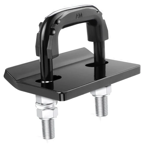 JUSTTOP Hitch Tightener Anti-Rattle Clamp,Heavy-Duty Steel Stabilizers for 1.25 and 2-inch Hitch Stabilizer,Rubberized Isolator and Double-Layer Rust Protection Coating.Trailer Accessories(Black)