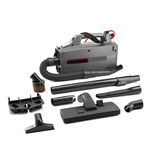 ZMHBXBAA XL Pro 5 Super Compact Canister Bagged Vacuum Cleaner - with Attachments, Lightweight, Carriable Portable Professional Grade,Black