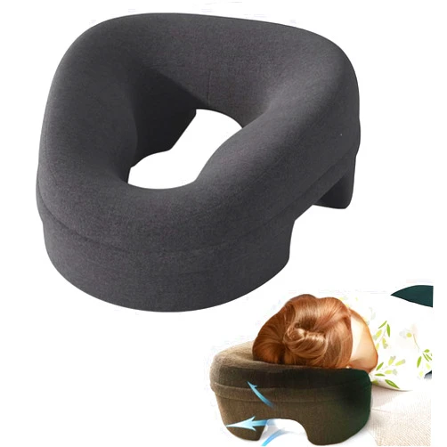 Fcare Face Down Pillows Massage After Surgery Post Eye Surgery, Pillow for Bed Headrest Prone Down Sleeping，Face Cradle，BBL Pillow Recovery & Removable Cover Grey