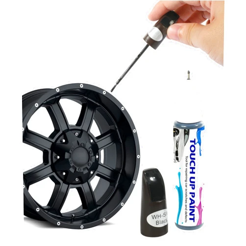 Qziulr Zlirfy Car Touch Up Fill Paint Pen,Car Wheel Scratch Fix Rim Touch Up Paint Rim Scratch Repair Pen,Two-In-One Wheel Repair Paint,Car Wheel Scratch Remove,Used for Fix Rim Scratches (Black)