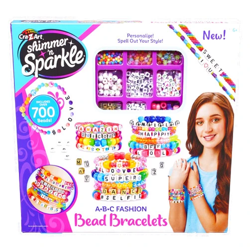 Cra-Z-Art Shimmer ’N Sparkle DIY ABC Fashion Beads Small