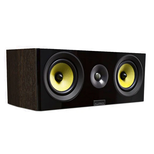 Fluance Signature HiFi 2-Way Center Channel Speaker for Enhanced Dialogue and Vocals in Home Theater Surround Sound Systems - Natural Walnut (HFCW)