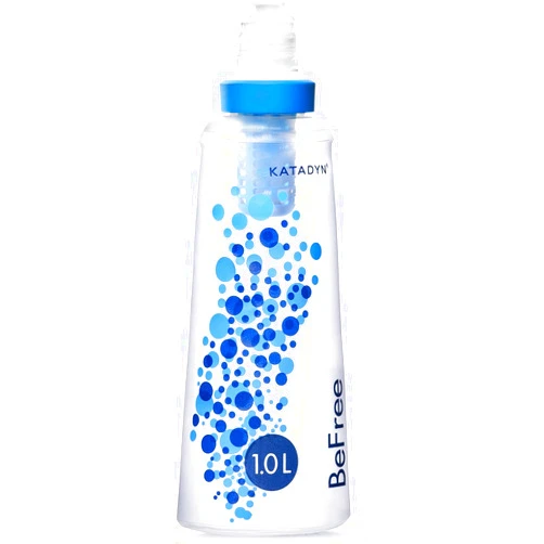 Katadyn BeFree 1.0L Ultralight Collapsible Water Filter Bottle for Hiking, Camping, Backpacking