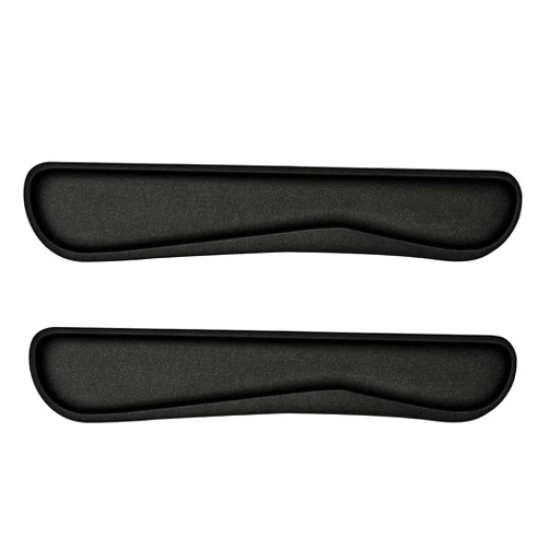 QINGLER Keyboard Wrist Rest Pad 2 Pack, Memory Foam Computer Keyboard Pad, Easy Typing and Pain Relief for Computer, Laptop, Office, 17.3 x 3.5 in, Black