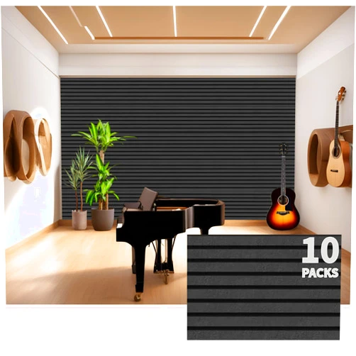 Generic Bilayer Polyester Fiber Acoustic Panels Sound Absorbing Soundproof Wall Panels, Sound Dampening Panels, Acoustic Wall Panels, Door Soundproofing, Sound Panels, Sound Proofing for Door, Home/Studio