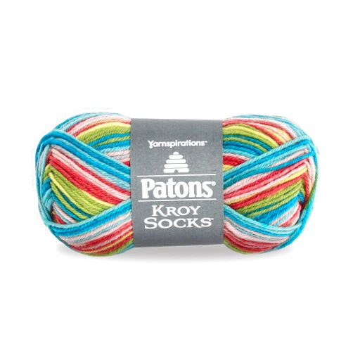 Spinrite Patons Kroy Socks Yarn - (1) Gauge - 1.75 oz - Meadow - For Crochet, Knitting & Crafting