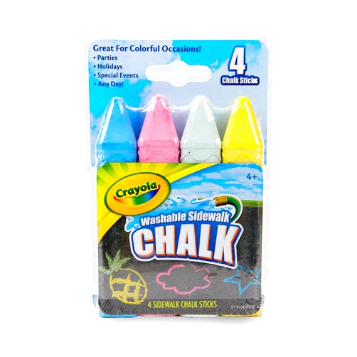 Crayola Sidewalk Chalk 4/Pkg, Multi