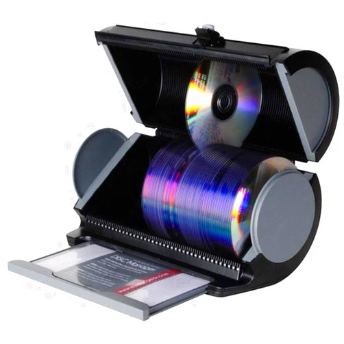 Atlantic 80 Disk Storage Manager - Protect and Organize Media, Durable Hard Plastic in Black, PN85012055