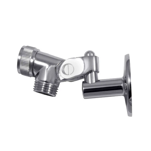 Zoe Industries Chrome Handheld Showerhead Wall Bracket with Pin Mount Set