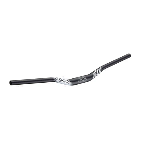 Funn Full On Mountain Bike Handlebar with Bar Clamp 35mm and Width 785mm, Tough and Lightweight Alloy Riser Handlebar for MTB, BMX and Road Bike, Rise 30mm Black MTB Handlebars