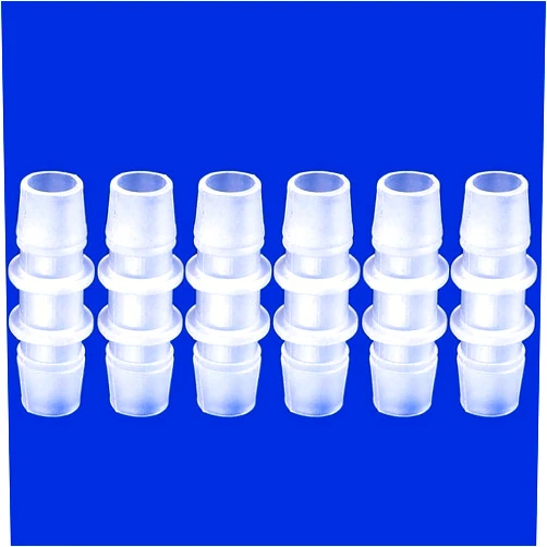 JoyTube Plastic 1/2” hose ID Barb pipe connectors Joint Splicer Mender Adapter Union Boat Water Air Aquarium O2 Fuel (pack of 6)