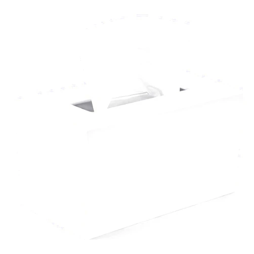 My Space Organizers Tissue Box Cover Rectangle - Tissue Box Holder Rectangular - Compatible with Kleenex - Acrylic White Bathroom Accessories Decor