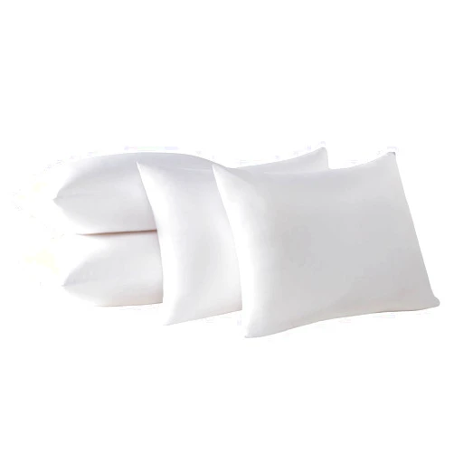 Kingnex 4 Pack Cooling Bamboo Viscose Feather Proof Pillow Protectors with Zipper Queen Size Waterproof Down Proof Covers for Bed Pillows
