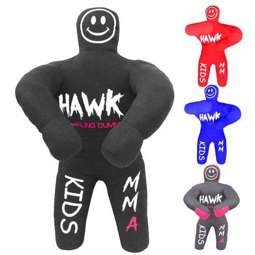 Hawk Sports Kids Grappling Dummy for Fitness & Training, Pose, Strike & Throw Wrestling Dummy for Kids, 3 ft. Punching Dummy for MMA, Jiu-Jitsu, Judo, Karate & Wrestling Practice & Sparring