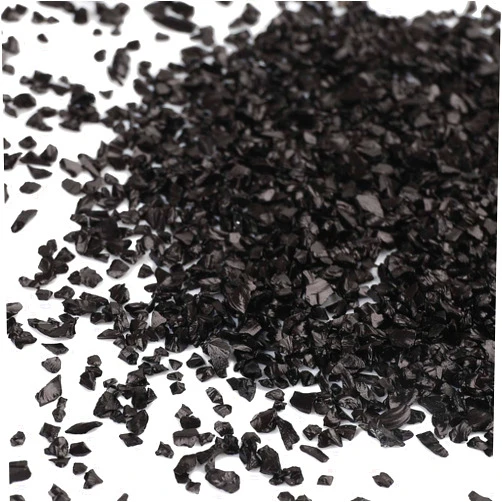 BONNY BOXX Irregular Crushed Glass Chips Sprinkles, 100g Metallic Chunky Glitter Stones for Nail Art, Resin Mold Filler, DIY Crafts, Vase Filler, Jewelry Making (Black)
