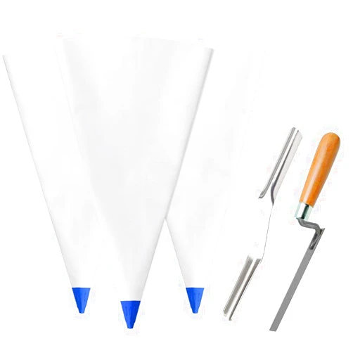 Tahikem 3 Pack Tile Grout Masonry Mortar Bag, 12