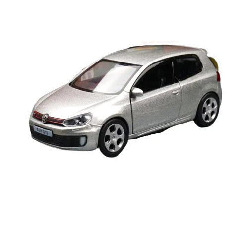 SHIMIANWA for 1/36 Golf GTI RMZ City Toy Car Die Casting Miniature Model SUV with Retractable Doors That Can Be Opened Educational Collection Toys(Silver)