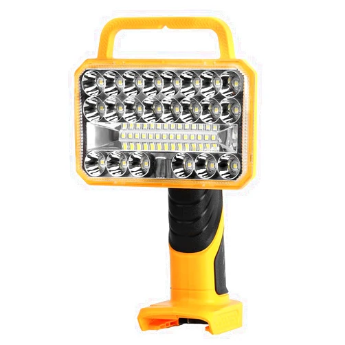 Wexibryndl 18W Cordless LED Work Light for DeWalt 20V Battery, 2000LM Portable Handheld Flashlights Tool with USB Port and 90 Degree Pivoting Head for Camping, Fishing, Job Site, Indoor & Outdoor Use